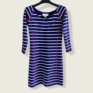 Jessica Simpson Bodycon Dress 3/4 Sleeve Striped M